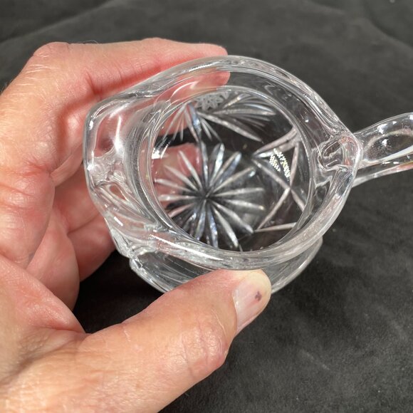Anchor Hocking Star of David Sugar and Creamer Set with a Matching Tray - Picture 7 of 11